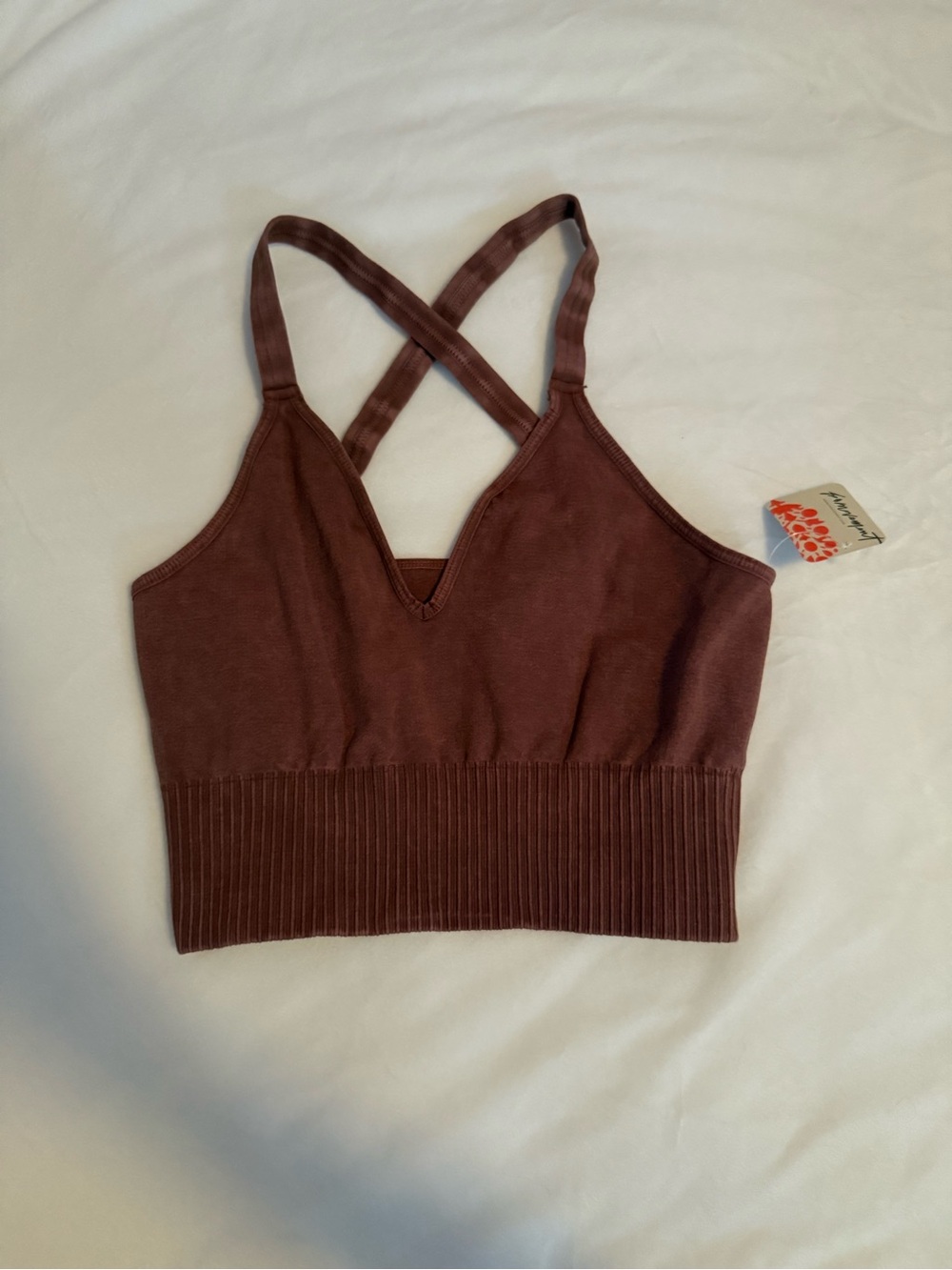 Free People Fp Movement Women's Crossback Bralette Top - Brown